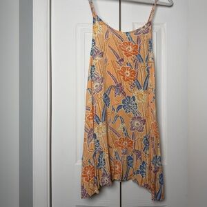 Urban Outfitters Orange and Blue Floral Dress